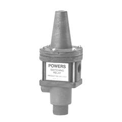 Switching Relay, Pneumatic 3-Way, Adj Changeover, 1/8" NPT Thread Ports, 9PSI