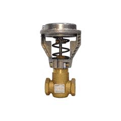 Valve assy 2W NO, 1/2" 1Cv Eq Pct Brass Trim Internal Thread x Internal Thread, 4" Pneu Actuator with 3-8psi