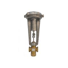 Valve assy 3W Mix 2" 40Cv Eq Pct/Lin Brass Trim Internal Thread x Internal Thread, 8" Pneu Act