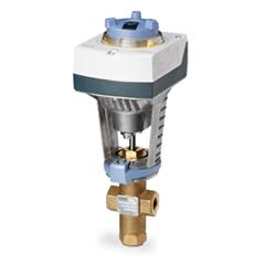 Valve assy 3W Mix 1/2" 2.5Cv Eq Pct/Lin Brass Trim Internal Thread x Internal Thread, Prop Elect Act NSR