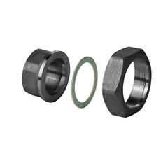 Jeu de 2 raccords DN40 en fonte noire