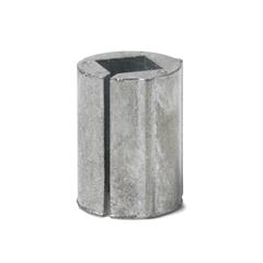 Insert de centrage 8 mm carré avec detr.