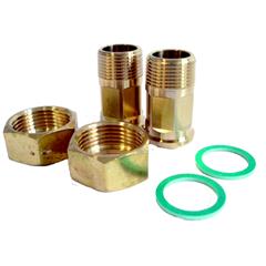 Mounting kit, pair of fittings G 1" x R ¾" with gaskets